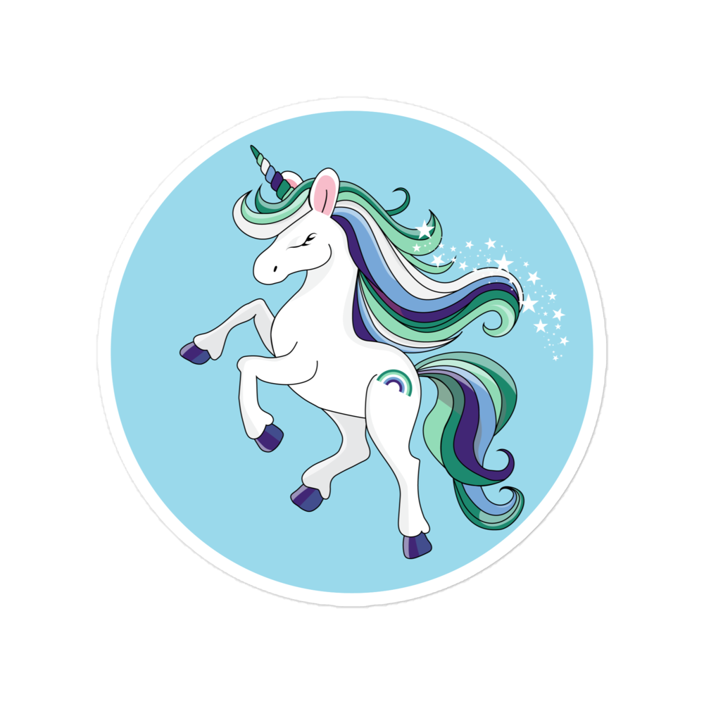 Pride Gay Flag Unicorn Colors stickers