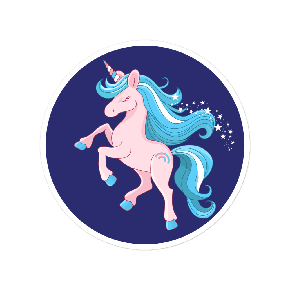 Pride Trans Flag Unicorn Colors stickers