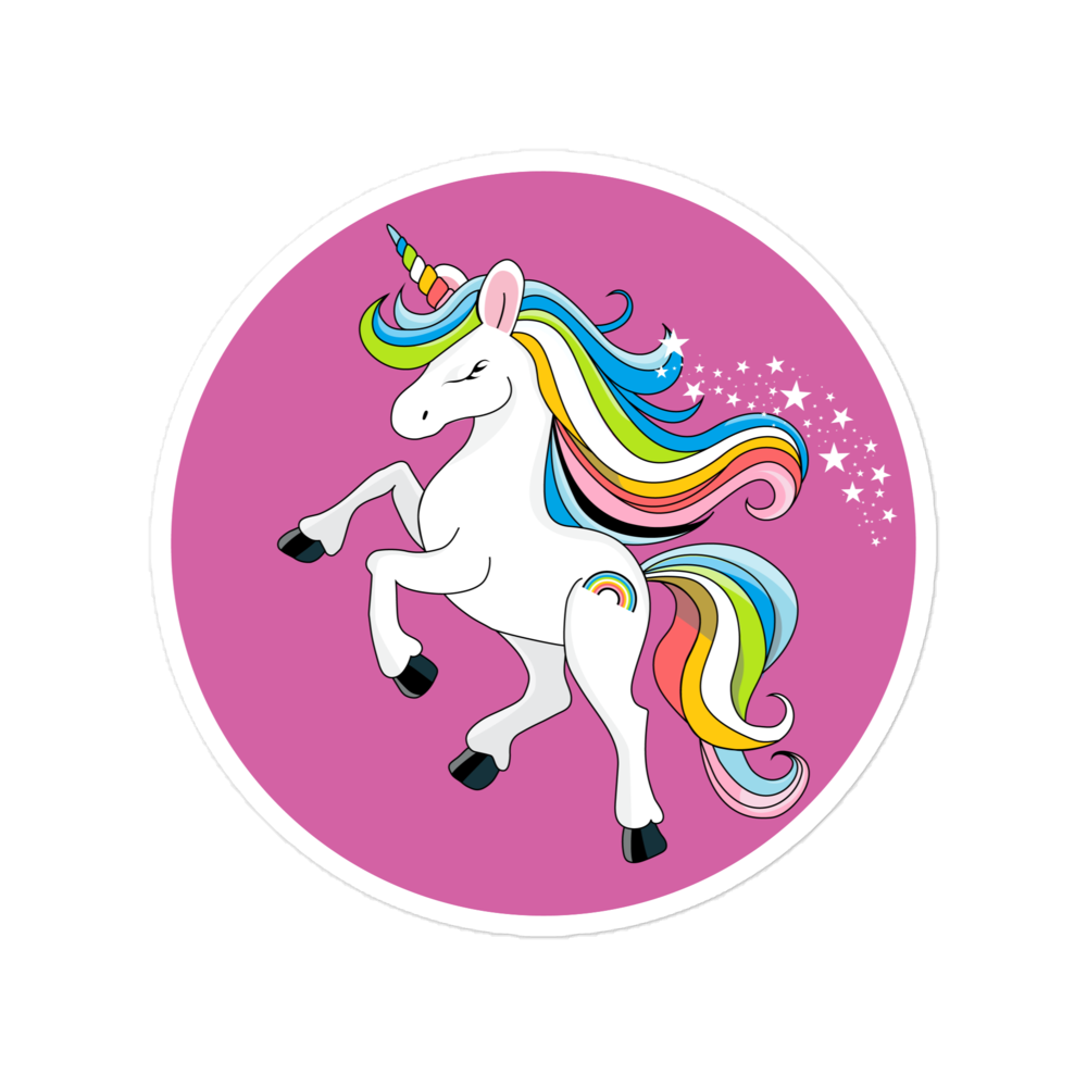Pride Queer Flag Unicorn Colors stickers