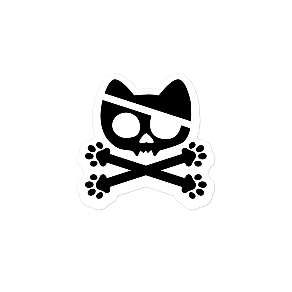 Cat N Paws Black stickers