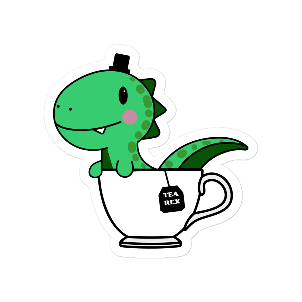 Tea Rex stickers