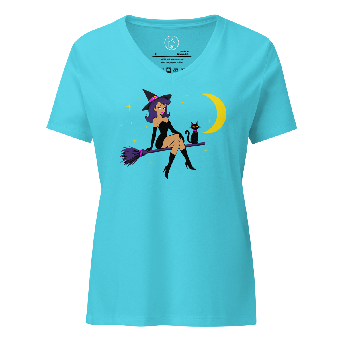 Vintage Witch v-neck t-shirt